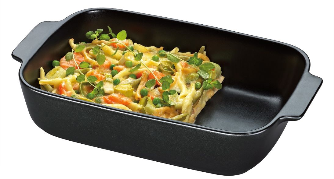 0712031036 Kvalitní Černý pekáč 36x22,5x7,5 cm na lasagně, těstoviny Kuchenprofi myčka